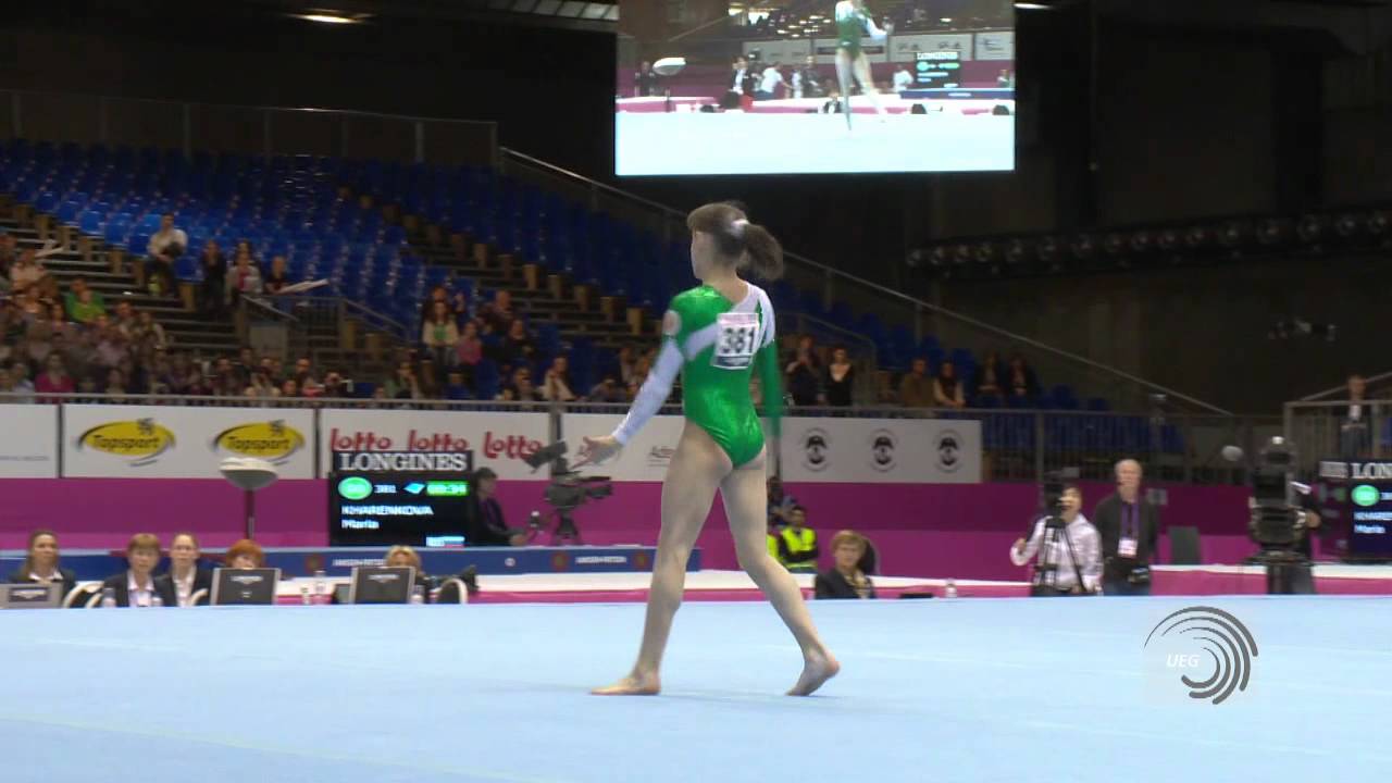 Maria KHARENKOVA (RUS), 2012 junior Floor European Champion