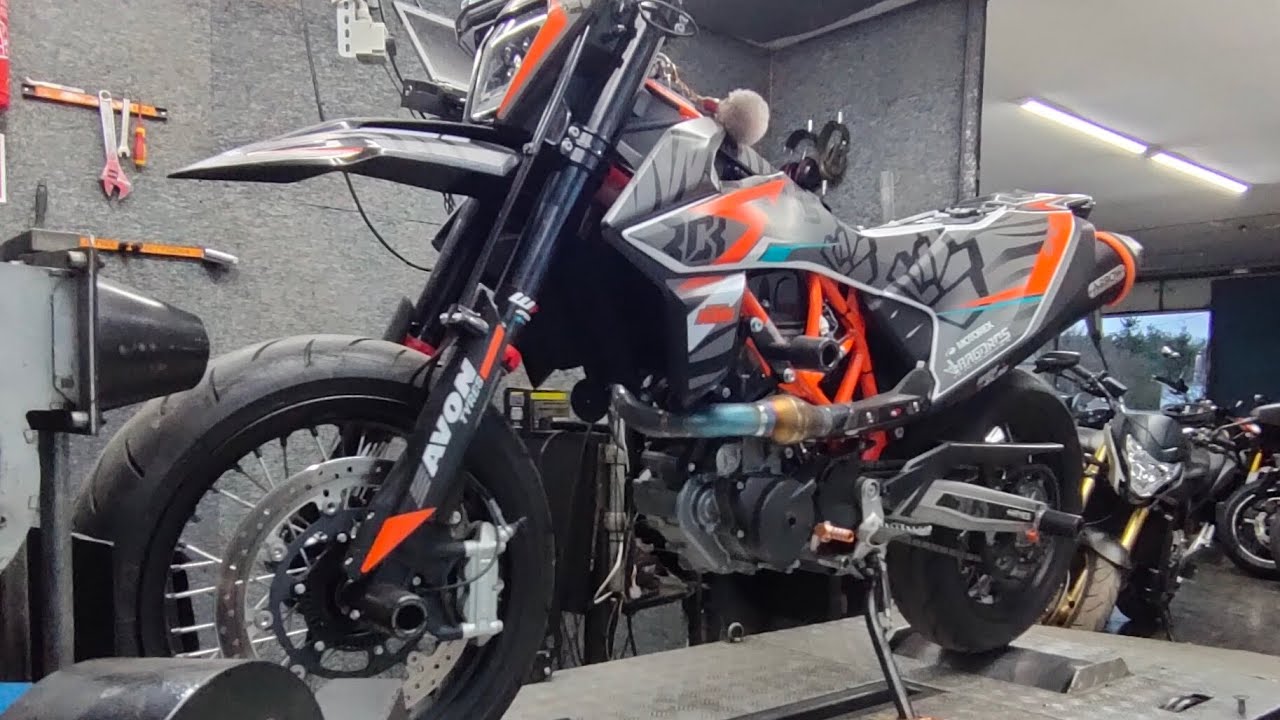 KTM SMC-R 690 2020 kompleksowy tuning, hamownia, pops&bangs by cerbol