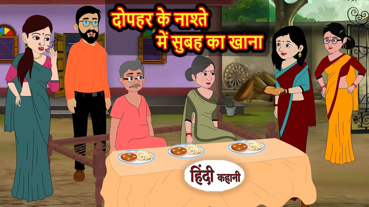 दोपहर के नाश्ते में सुबह का खाना | Bedtime Story | Stories in Hindi | Fairy Tales | Moral Stories