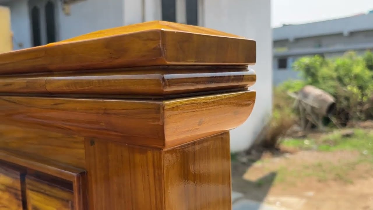 Simple Teak Wood Bed Design || size - 6×6.6