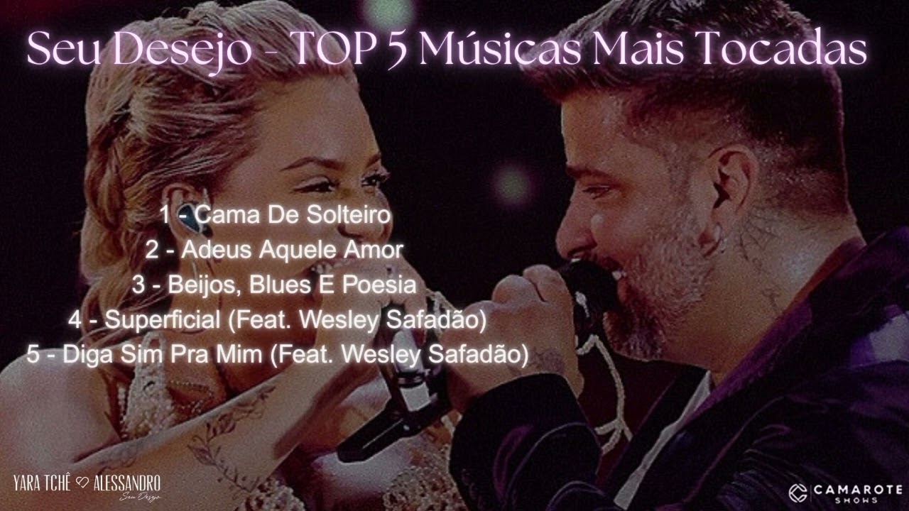 Seu Desejo - TOP 5 Músicas Mais Tocadas - Ranking By Tauan Edits