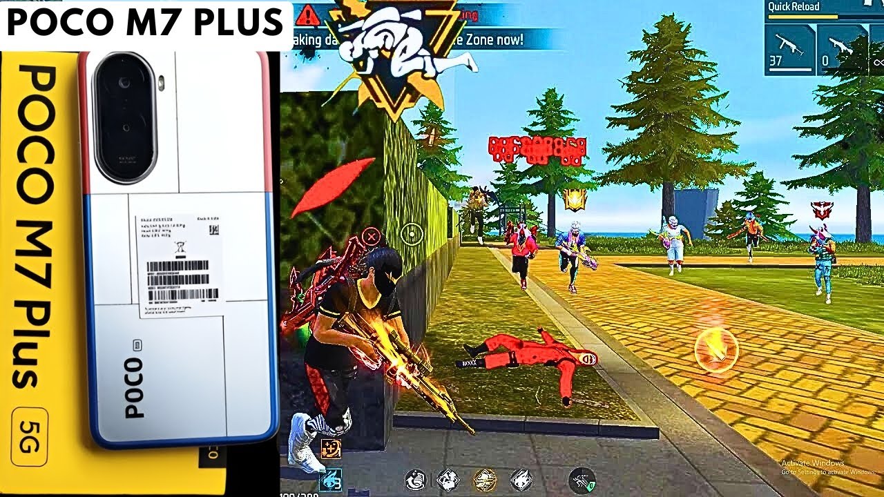 POCO M7 Plus 5G Gaming Test: Free Fire & BGMI Performance Review ⚡