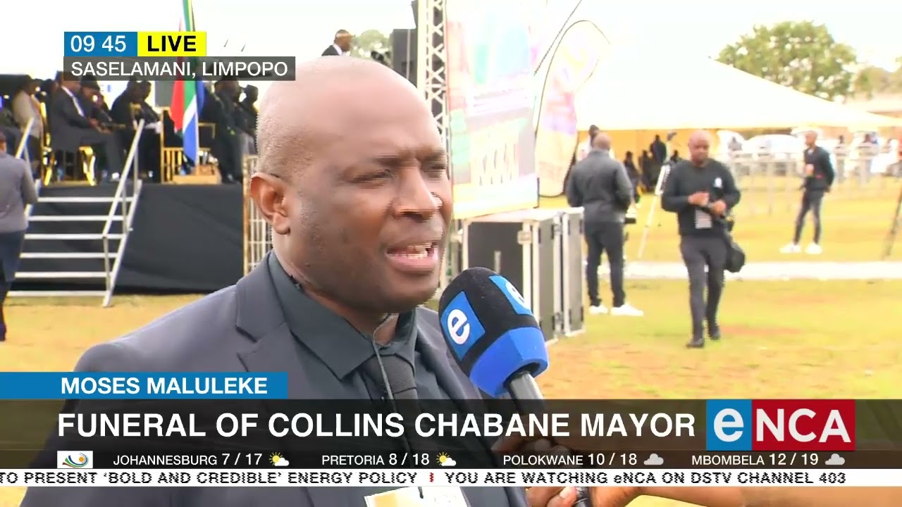 Funeral of Collins Chabane Mayor underway