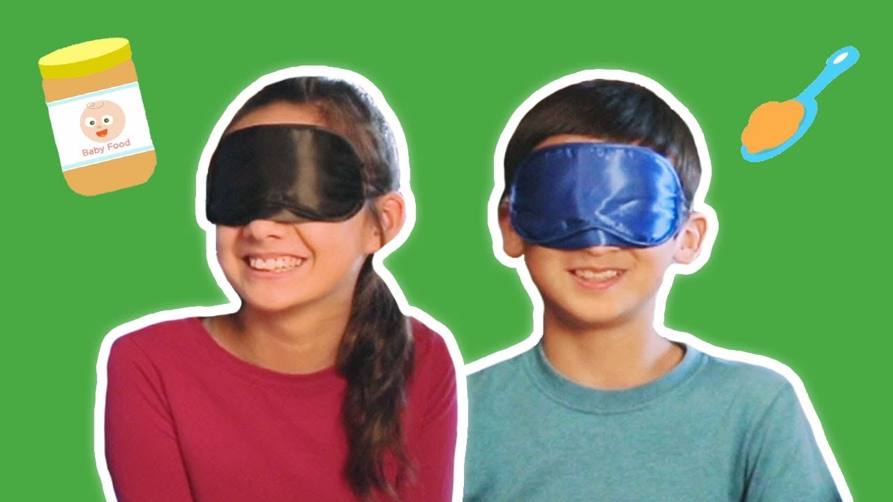 Baby Food Taste Test | DRESS UP MYSTERY FLAVOR CHALLENGE  | Mother Goose Club Playhouse Kids Video