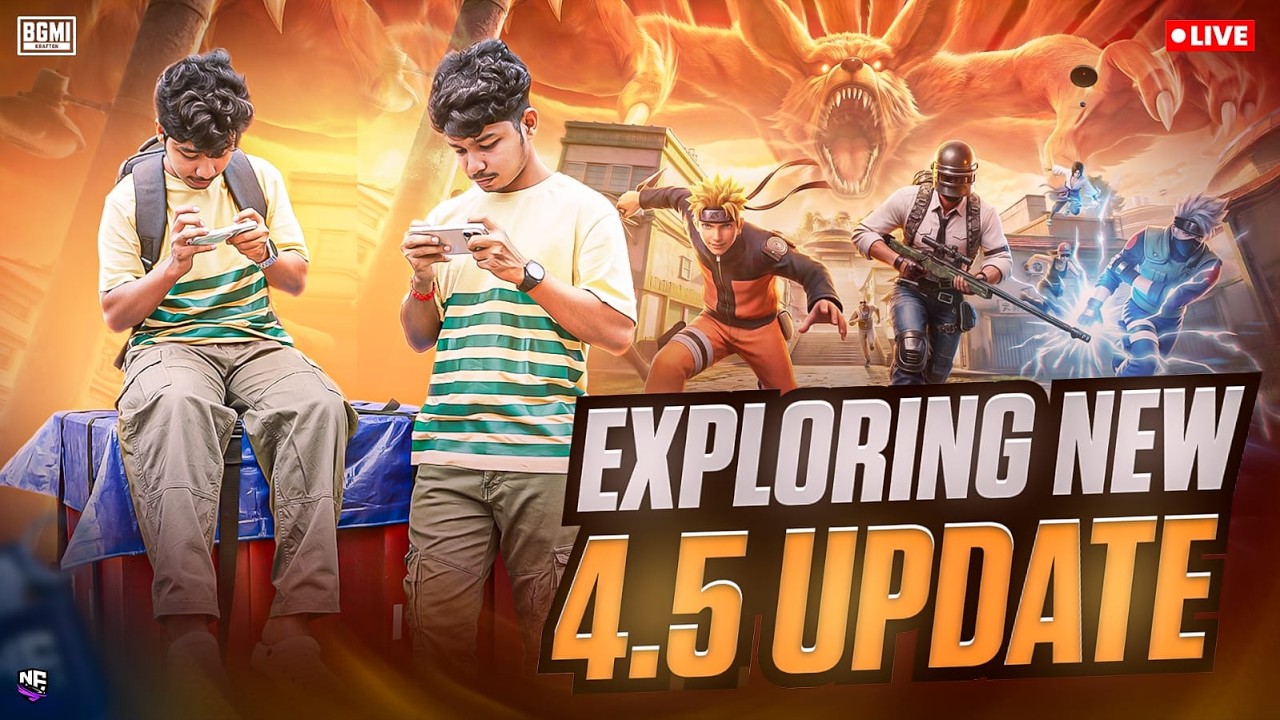 BGMI 4.5 IS HERE I Naruto | Ye season conqueror hoga?