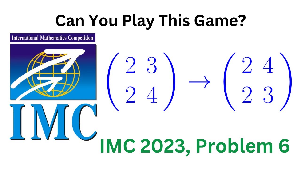 IMC 2023, Problem 6, A Simple Game of Matrices.