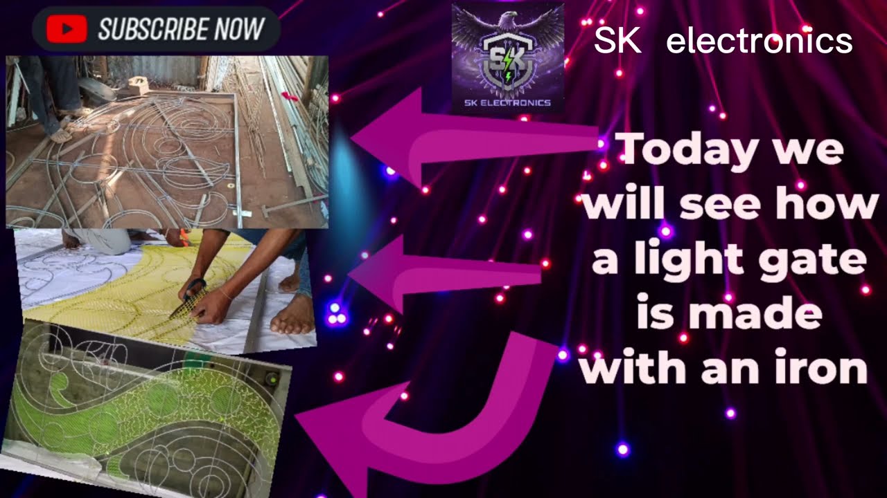 New 2026 light gate। আজ আমরা দেখব লোহার টেকচার এ লাইট গেট কিভাবে তৈরি হয় #viralvideo #light #work 