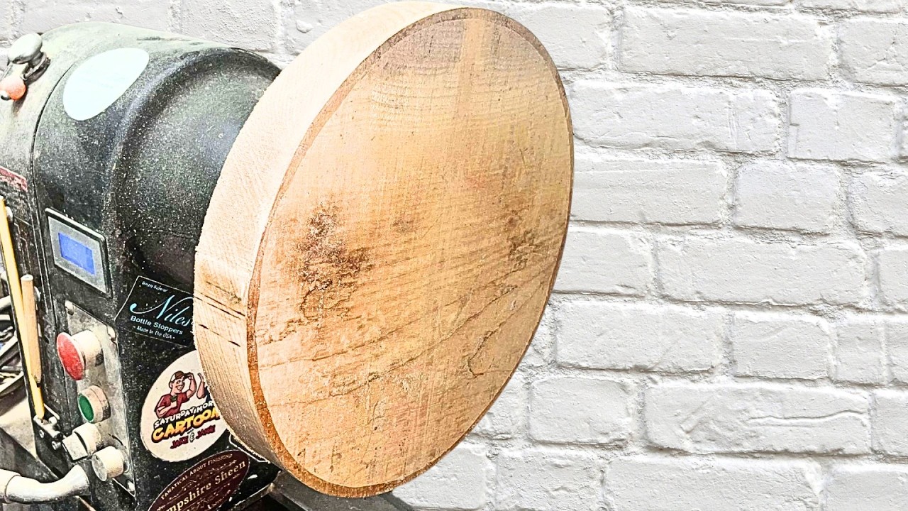 Woodturning a Stunning Sycamore Wall Art Piece with Jo Sonja Pearlescent Paints!