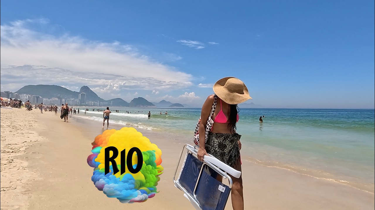 Copacabana Beach Rio Brazil | Daytime Beach Walk 🇧🇷