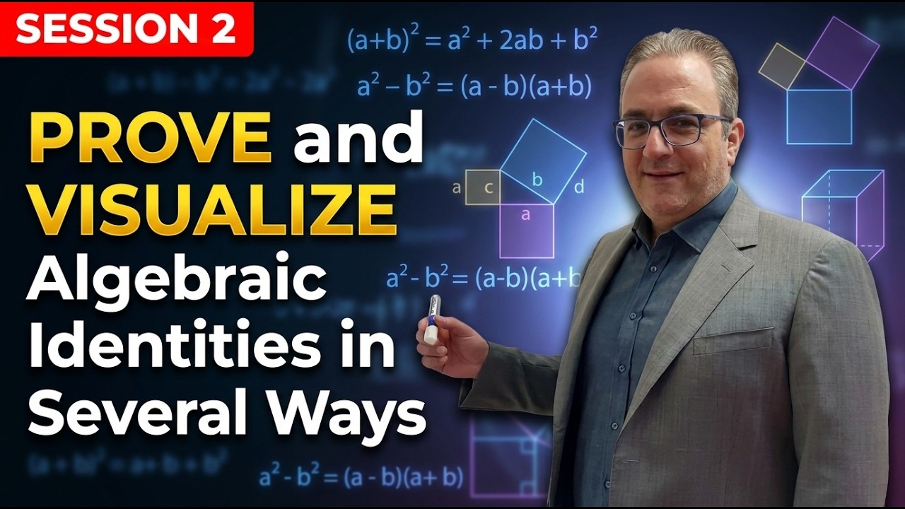 Prove and visualize algebraic identities in several ways - Session 2
