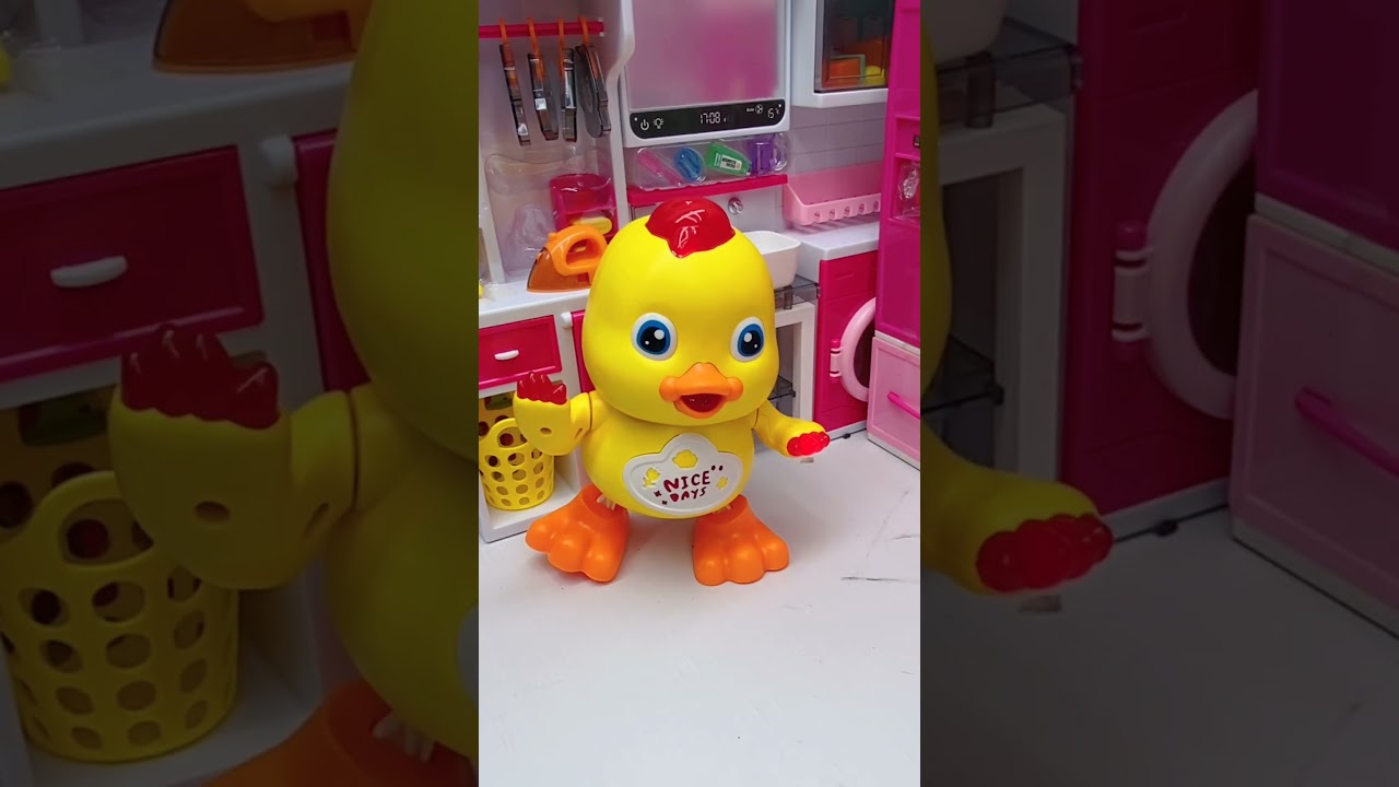 Satisfying with Unboxing & Review Miniature Yellow Duck Dancing Toy | ASMR Video no music #asmrvideo