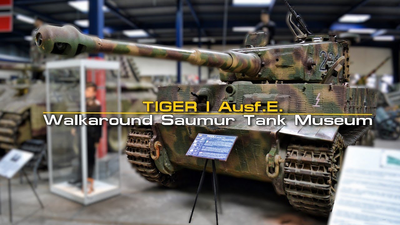 Tiger I Late Ausf. E.- Walkaround. Saumur Tank Museum - Musée Des Blindés 60FPS