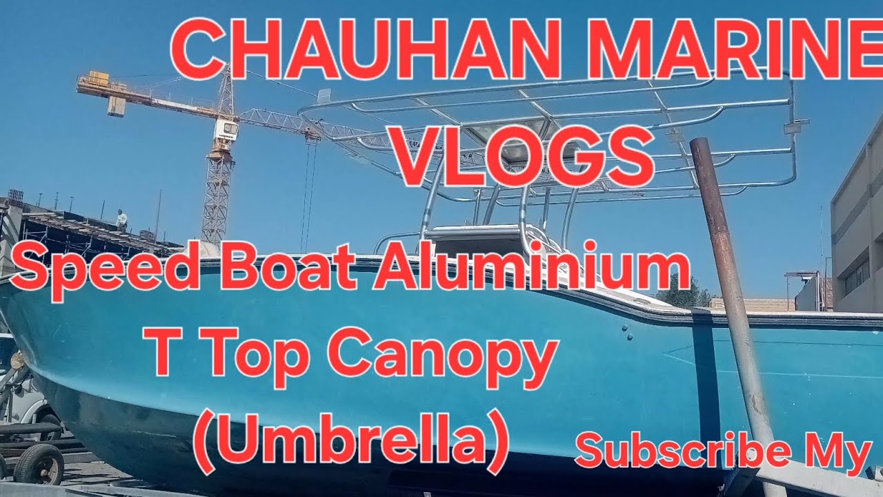 🤔 HOW To Make Aluminium T Top Canopy (Umbrella)🤔#Shorts #Trending #ytshorts #CHAUHAN MARINE VLOGS ♥️