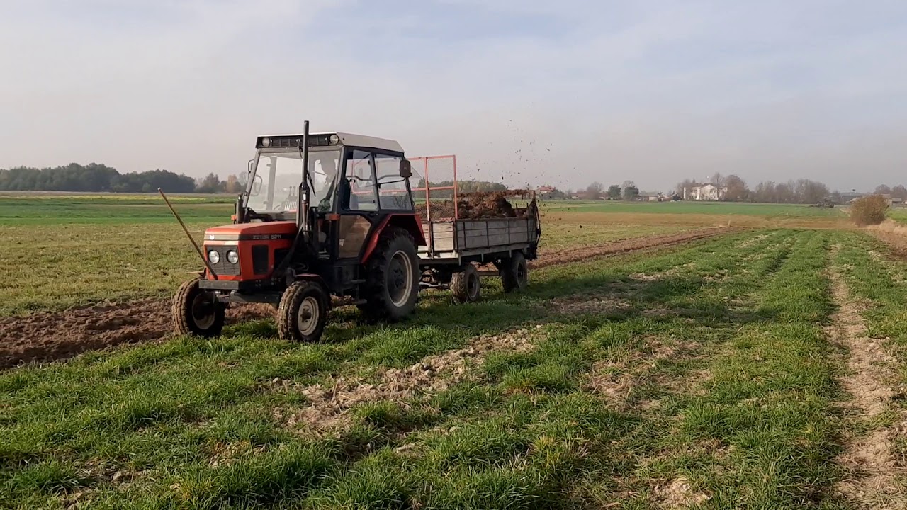 Orka i rozrzucanie obornika 2019 ! Zetor 7745  Zetor 5211