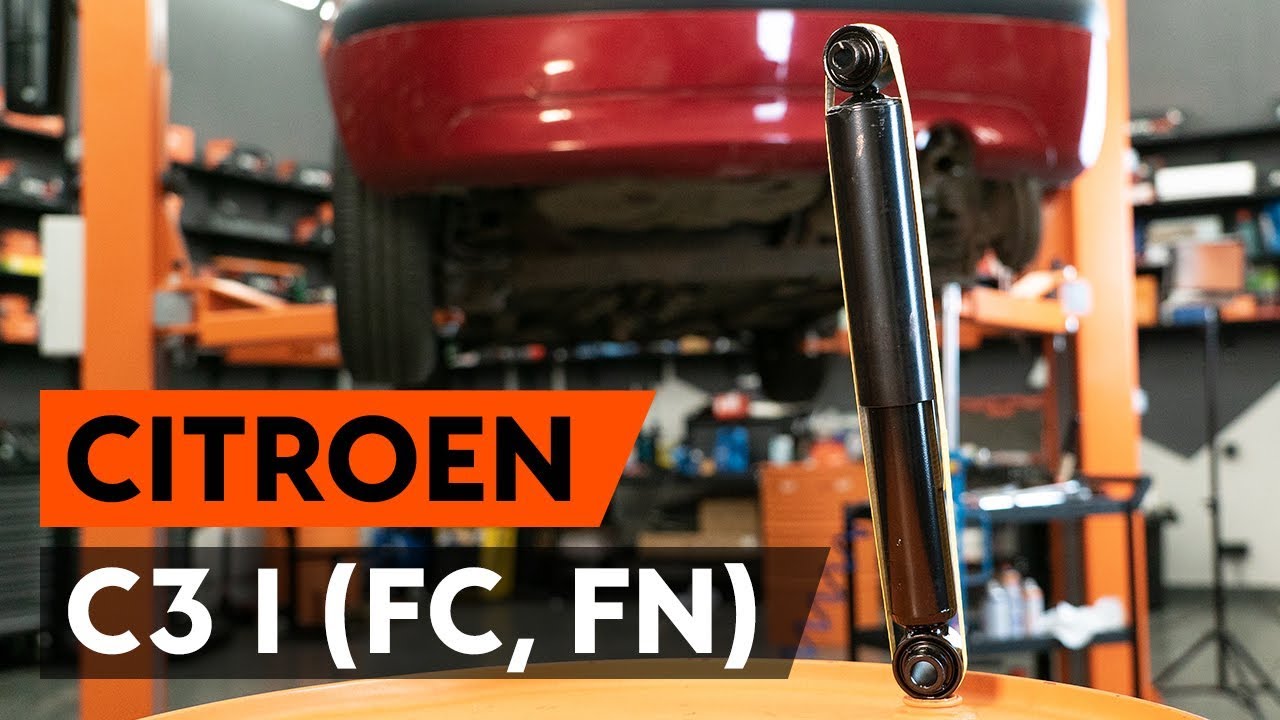 Cómo cambiar los amortiguadores traseros en CITROEN C3 1 (FC, FN) [VÍDEO TUTORIAL DE AUTODOC]