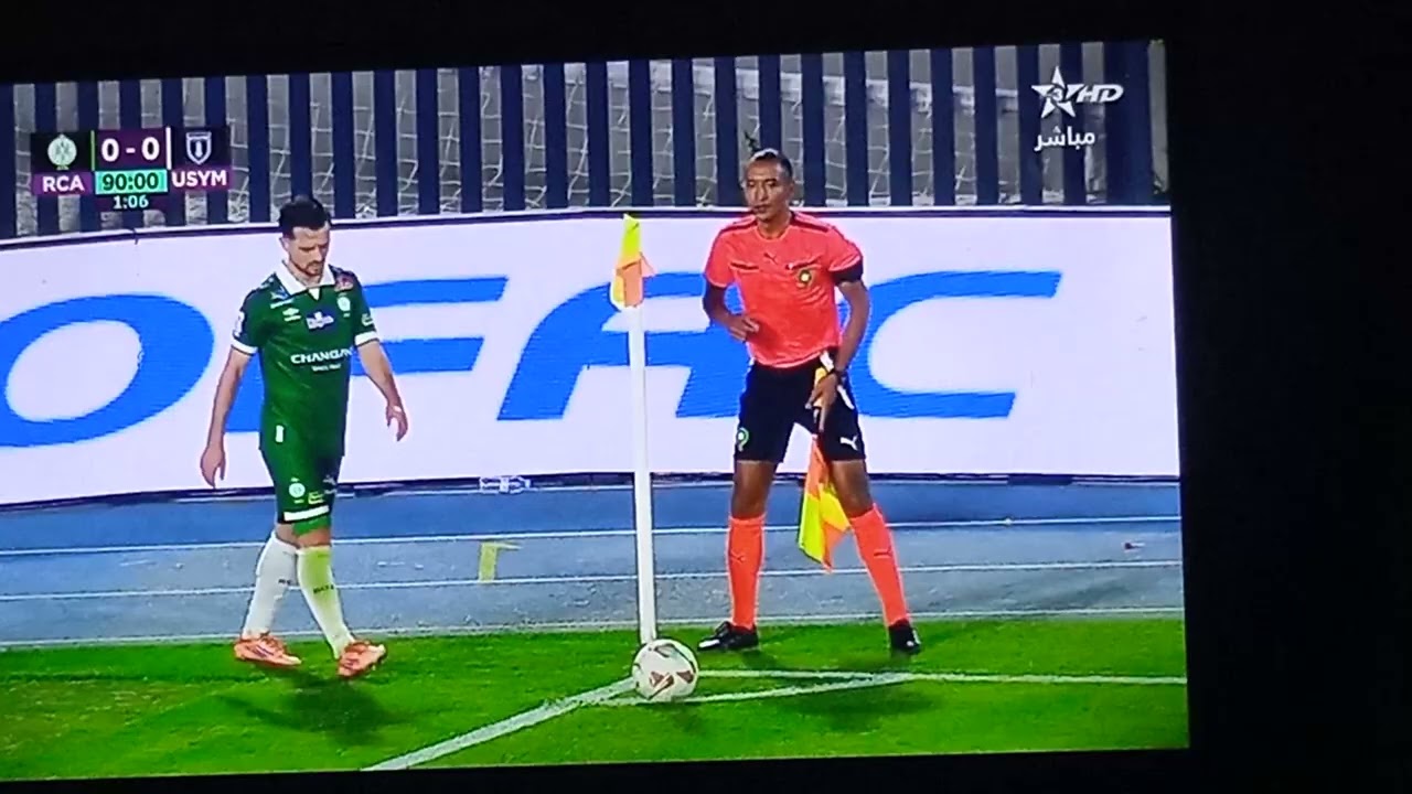 الرجاء البيضاوي العالمي يخرج بتعالدل سلبي امام يعقوب المنصور و بطاقة صفراء في أخر المباراة