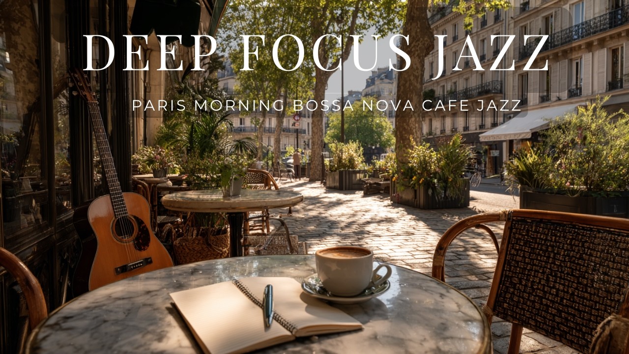 Paris Morning Bossa Nova Cafe Jazz | Deep Focus Jazz | May Sunlight Street Corner BGM &mdash; 2 Hours