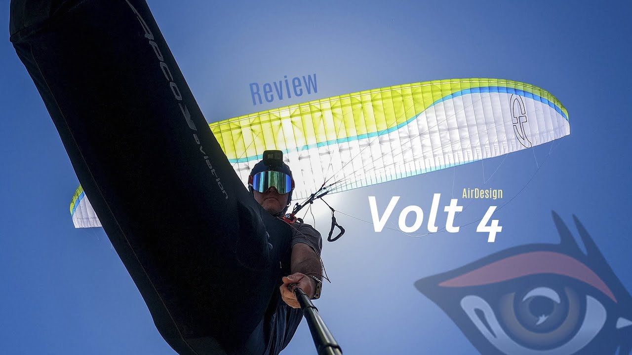 Review Parapente Volt 4 de Air Design, EN C de dos bandas.