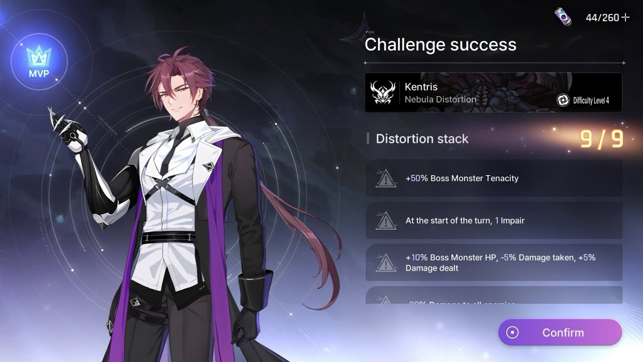 [Chaos Zero Nightmare] Kentris 9 Distortion (Lv.60) Clear Feat. Kayron