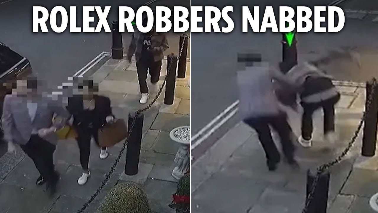 Moment undercover cops snare brazen ‘Rolex Ripper’ gang during attempted theft