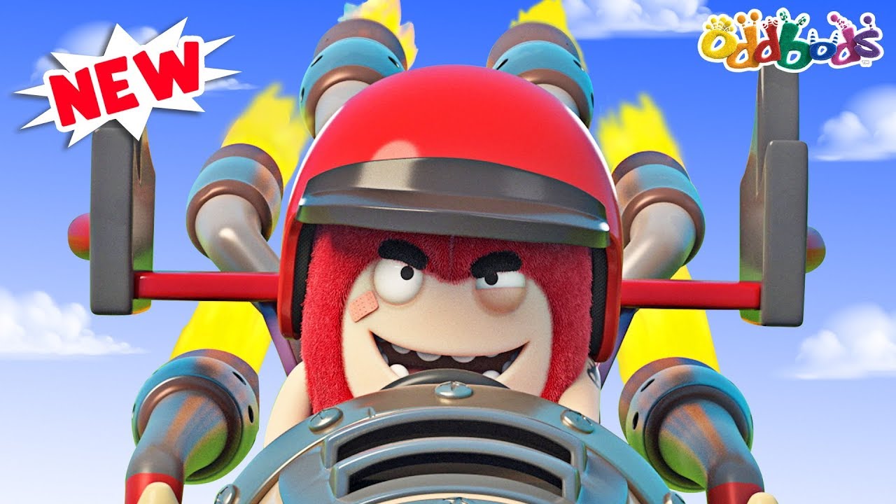 Oddbods | NEW | Racing Cars | Funny Cartoons For Children
