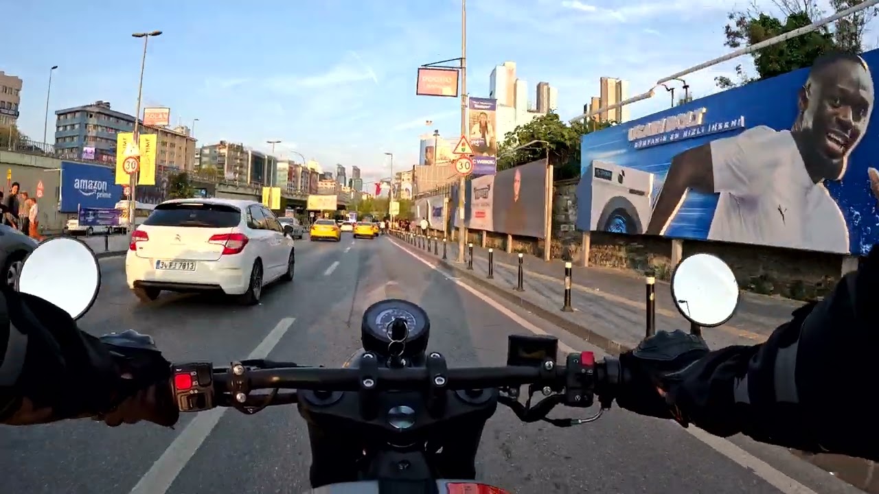 MY BRIXTON CROSSFIRE 125 LC | İSTANBUL | 4K | CITY DRIVE |