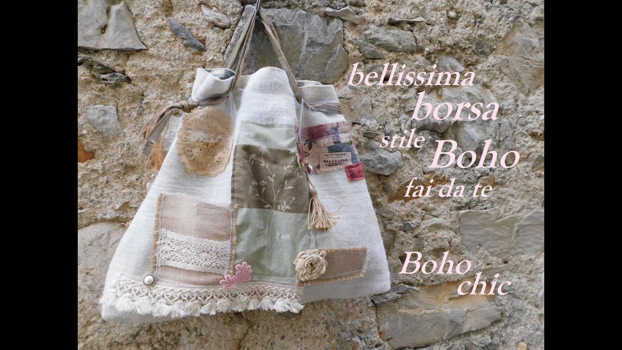 Bellissima borsa stile Boho chic fai da te