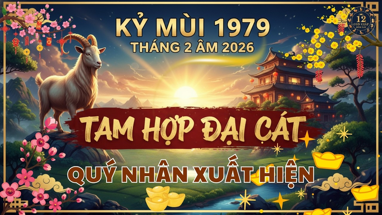 🐐 Kỷ Mùi 1979 Tháng 2 Âm 2026: Tam Hợp Đại Cát – Quý Nhân Mở Lối, Gia Đạo Hưng Vượng #KyMui1979