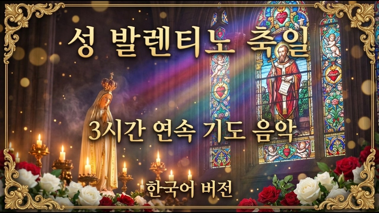발렌타인 특별판 🌹 하느님의 사랑 (2026년 성 발렌타인) | 3시간 연장 기도음악