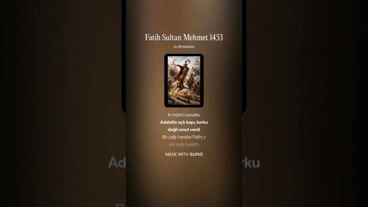 Fatih Sultan Mehmet 1453