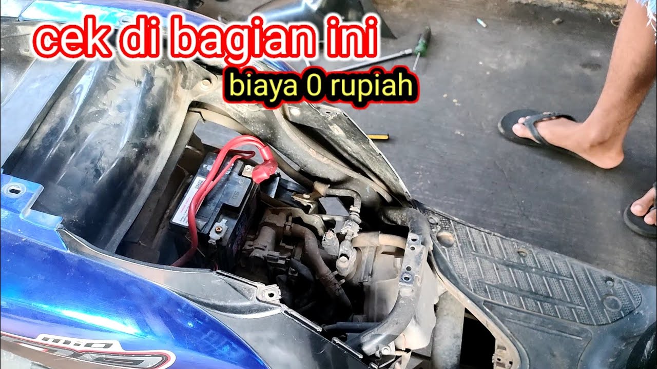Yamaha Fino langsam kadang besar kadang kecil kadang tidak bisa langsam🥲