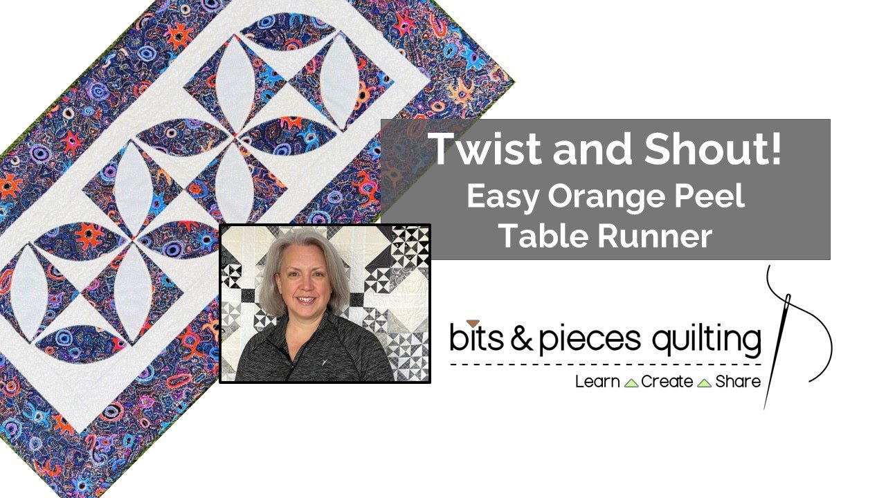 Easy Orange Peel Table Runner - Free Tutorial