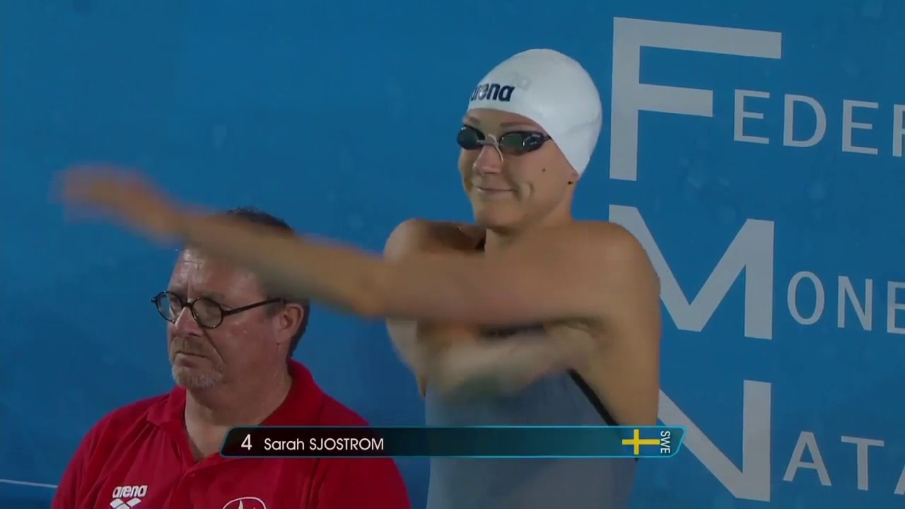 Sarah Sjostrom's 56.20 100m Butterfly at Mare Nostrum