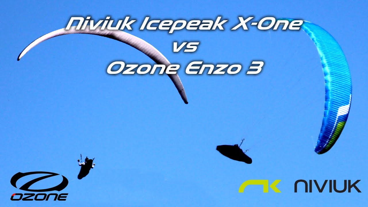 Test flight Niviuk Icepeak X-One & Ozone Enzo 3