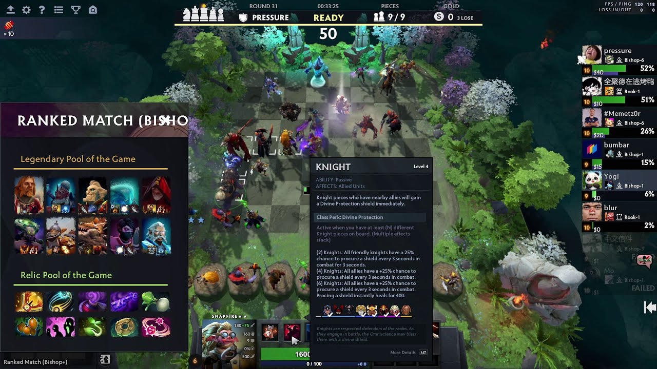 How did these Knights ever DIE?! 🛡️ (Unkillable Synergy?) | Dota 2 Arcade Auto Chess Season 41