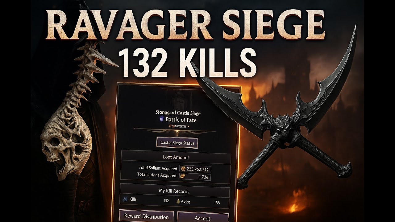 Ravager PvP | Testing Tevent Warblade Imprint | Castle Siege | Throne and Liberty | GS/Dagger