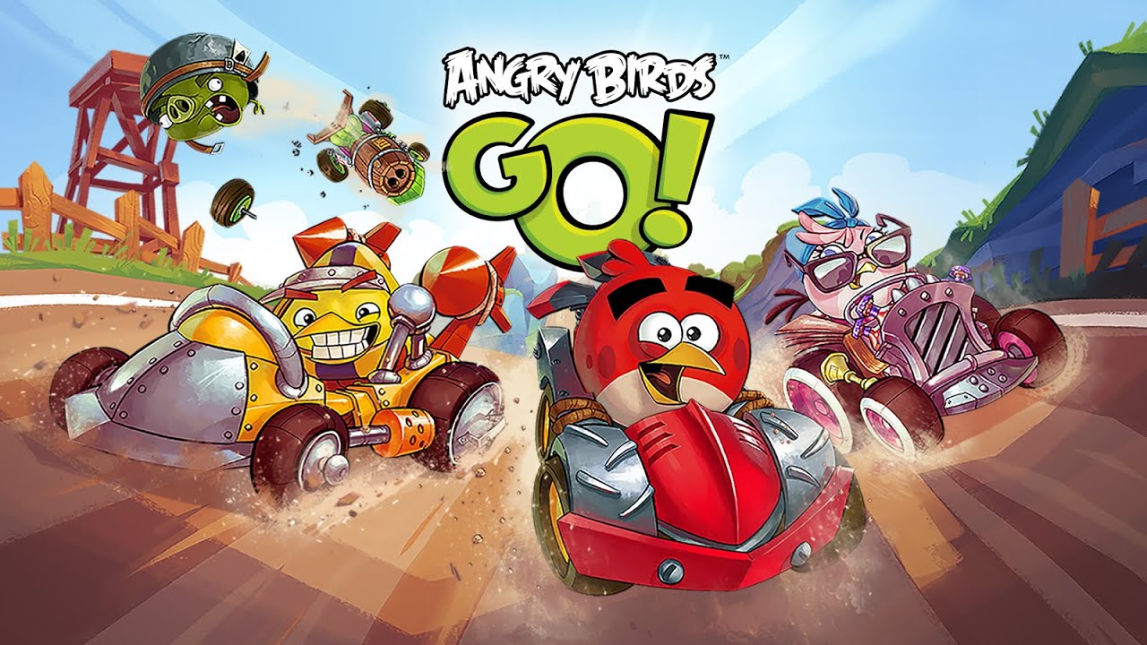 Angry Birds Go - Race on funny cars angry birds! - Cartoons for kids
