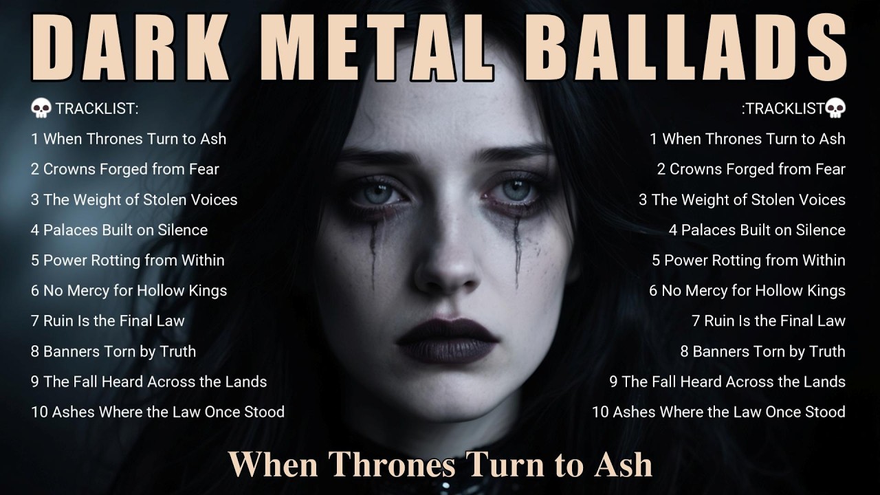 🎧 Dark Metal Ballads – When Thrones Turn to Ash | Melancholic Gothic Doom Soundscape