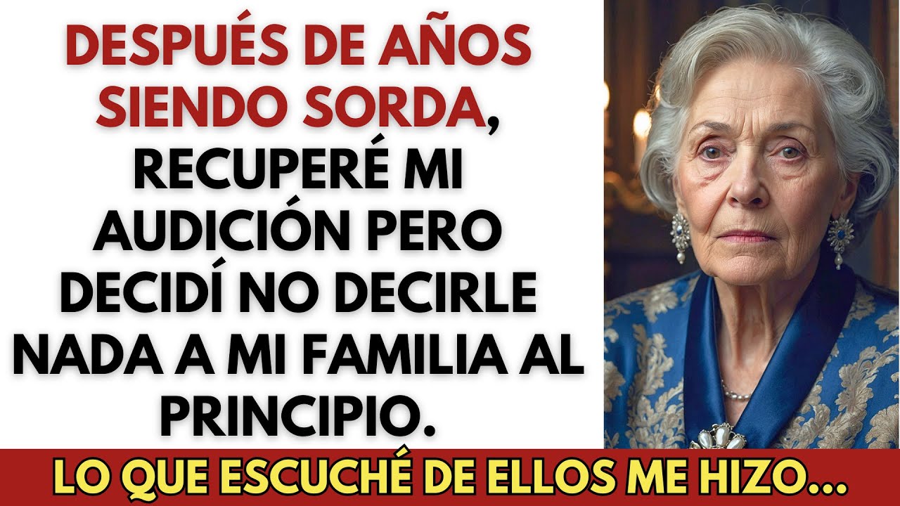DESPUÉS DE AÑOS SIENDO SORDA, RECUPERÉ MI AUDICIÓN PERO DECIDÍ NO DECIRLE NADA A MI FAMILIA AL...