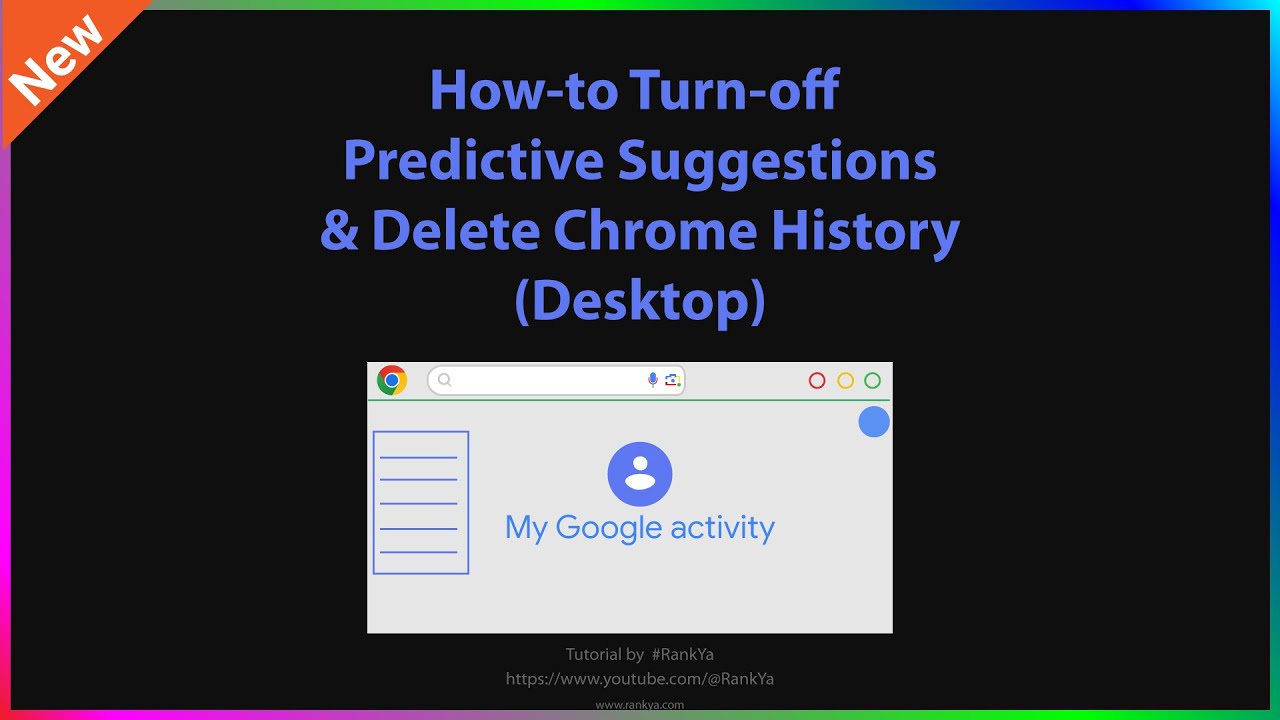 How-to Turn-Off Autocomplete Search Suggestions in Google & Delete Chrome History (Desktop)
