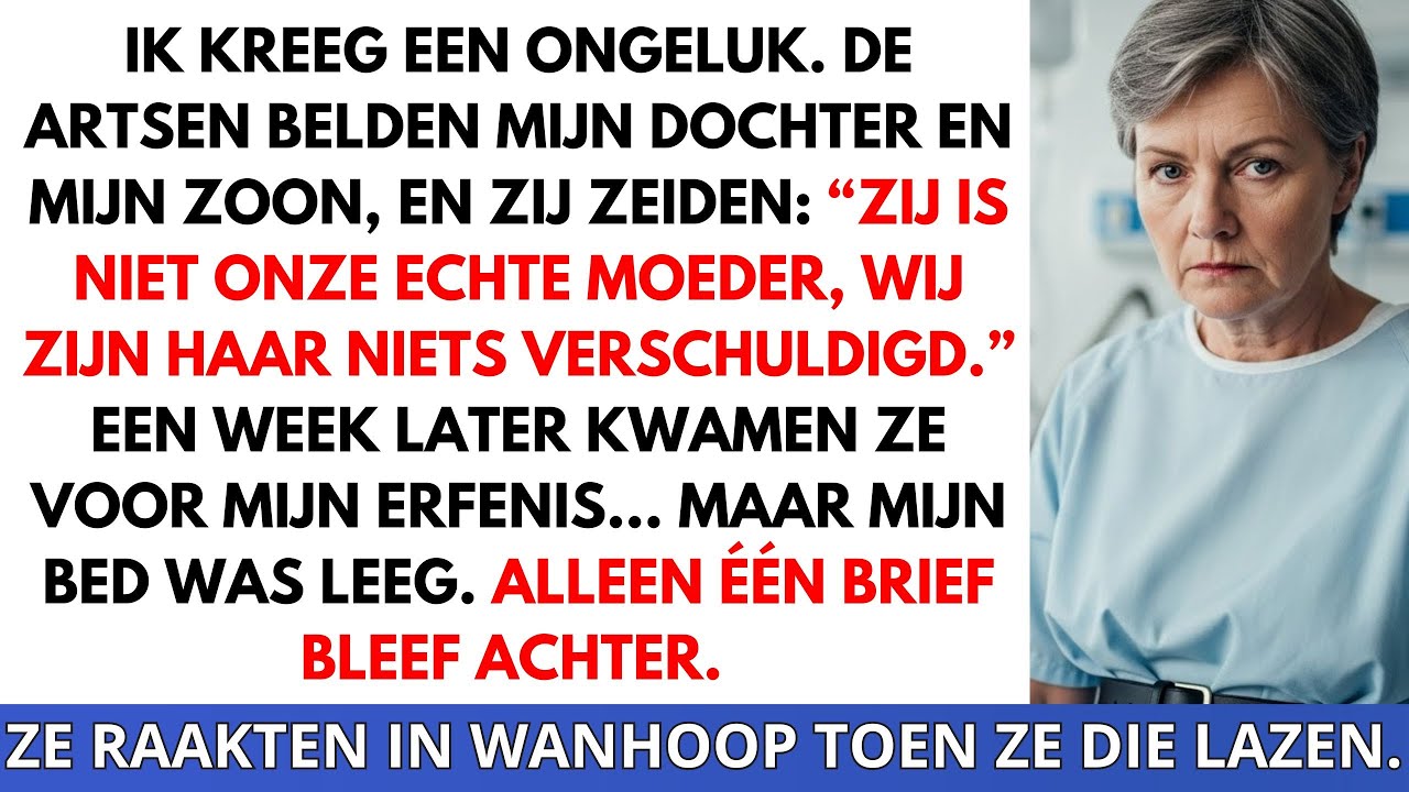 Na mijn ongeluk zeiden mijn kinderen tegen de artsen: “Wij zijn niets verschuldigd.” Toen…