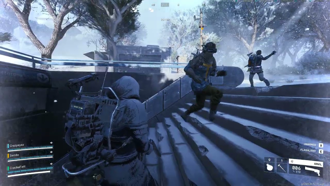 Arc Raiders Friendly Trio Lobby with Snowballs at Bastion!