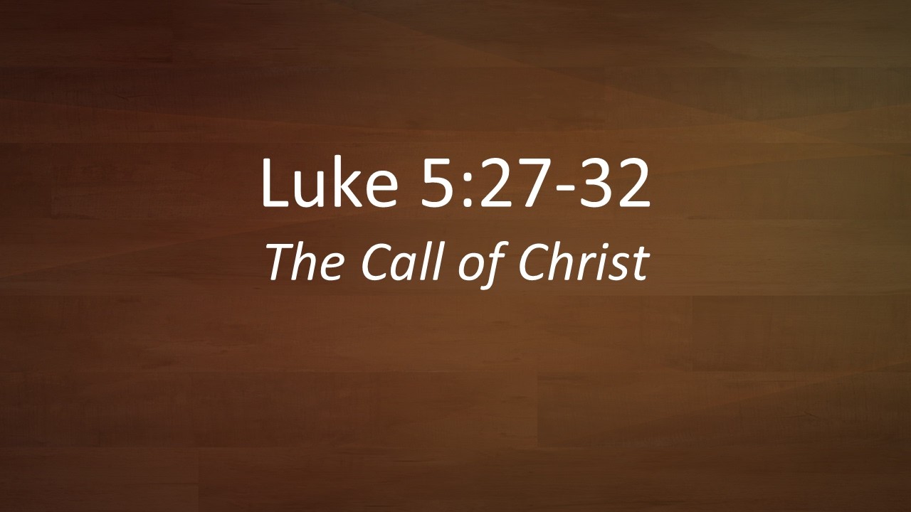The Call of Christ; Speaker: Robert Jewett