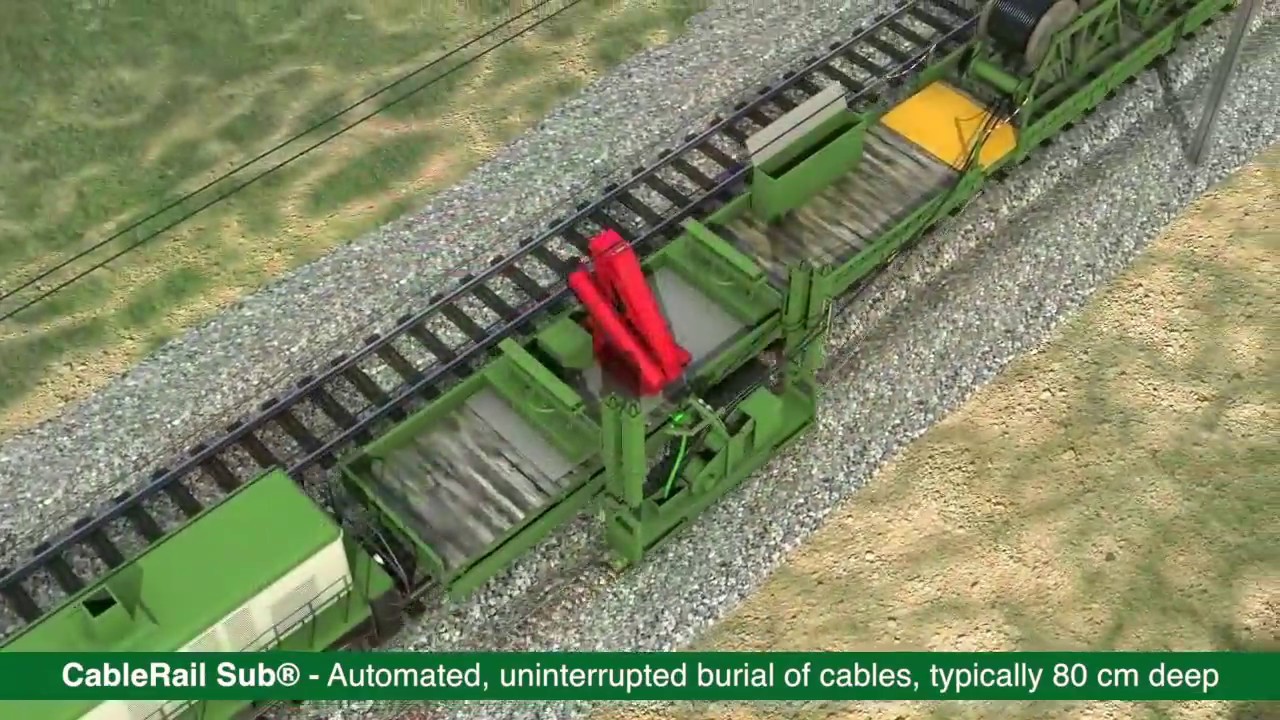 CableRail® installs and protects cables along railway tracks. Fast.