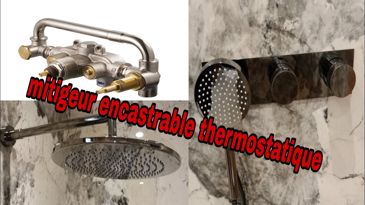 طريقة تركيب خلاط الإستحمام المخفي الحراري 🔥 خطوة بخطوة | mitigeur encastrable thermostatique