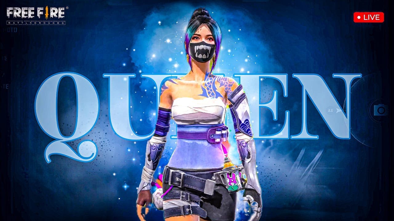 Free fire Max Live Queen ff Live || Road To 25 K ❤️ #shortslive #ff #queenff04 #shortsfeed