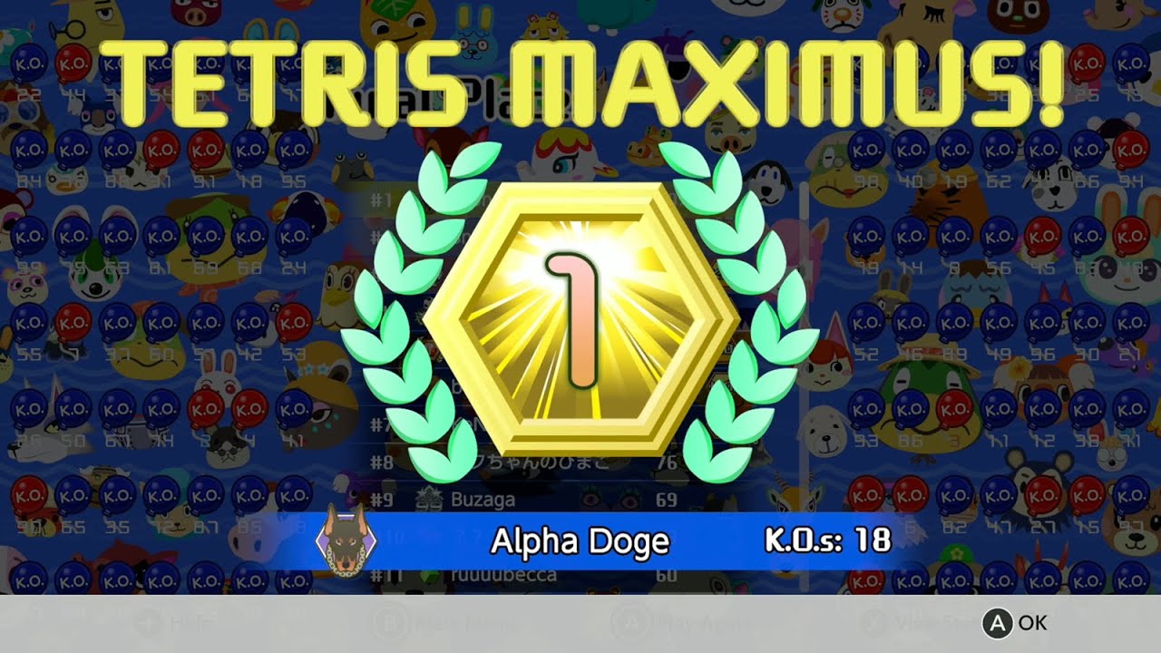 Tetris 99 Maximus Cup - Animal Crossing: New Horizons Update Edition