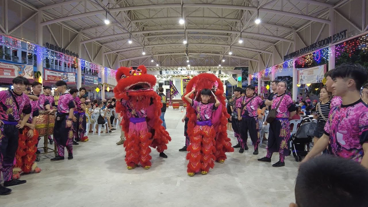 [4K] Drums and Dragon Dance Performance by Teng Ghee 新加坡騰義體育會 at Nee Soon East on 20 May 2023