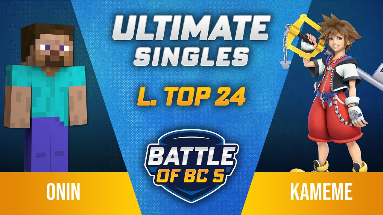 Onin (Steve) vs Kameme (Sora) - Ultimate Singles Losers Top 24 - Battle of BC 5