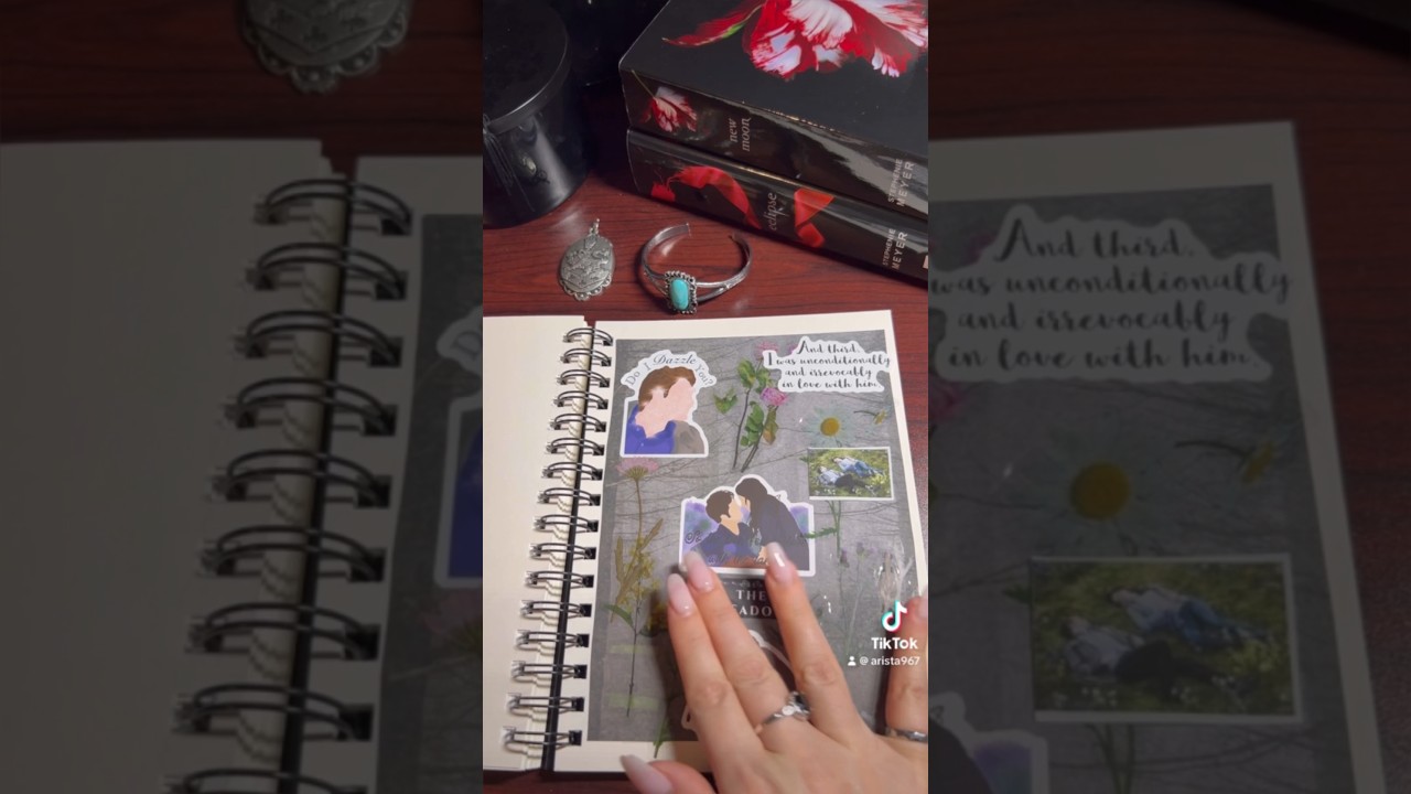 Twilight the meadow scrapbooking 🪻🌿 #twilight #scrapbooking #crafts #asmr #diy #scrapbook #sticker